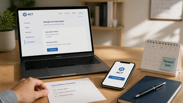 How to Cancel Act (CRM Subscription & Test Registration)